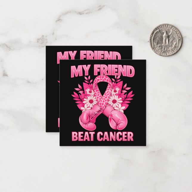 My Friend Beat Cancer Card (Front/Back In Situ)