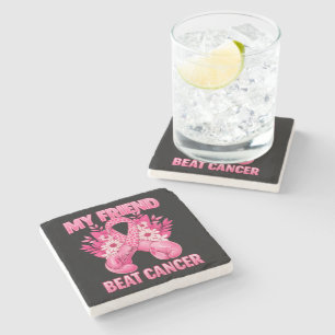 My Friend Beat Cancer Stone Coaster