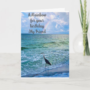 *MY FRIEND* BIRTHDAY RAINBOW FOR YOU! CARD