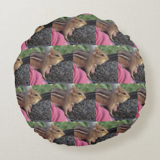 My Friend Chippy Round Pillow
