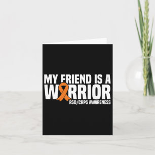 My Friend Is A Warrior Orange Ribbon Rsdcrps Aware Card