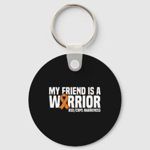 My Friend Is A Warrior Orange Ribbon Rsdcrps Aware Key Ring