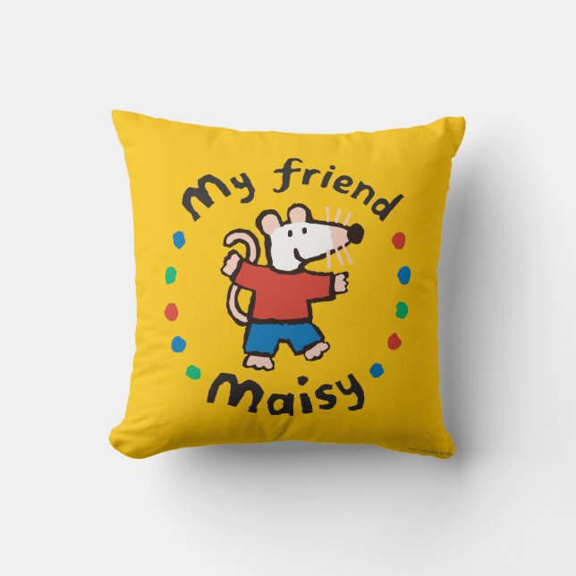 My Friend Maisy Colourful Circle Design Cushion (Front)