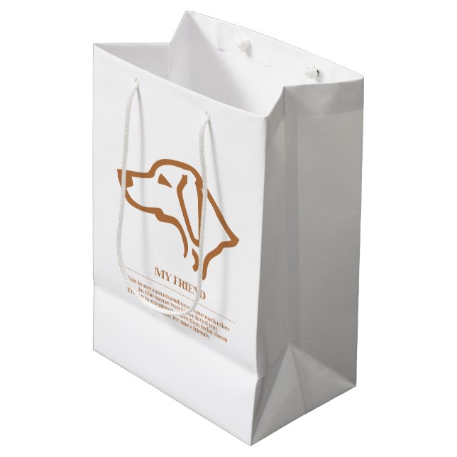 My friend medium gift bag (Front Angled)