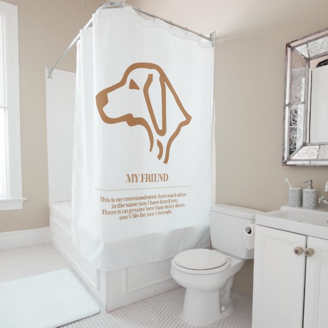 My friend shower curtain (In Situ)
