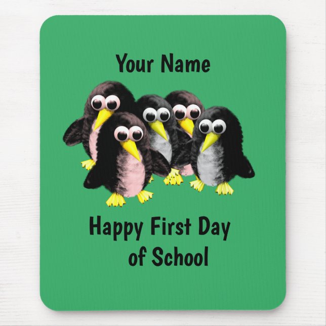 My friend the penguin ,Personalised  for kids   Mouse Pad (Front)