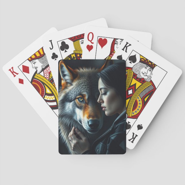 My Friend - Wolf Playing Cards (Back)