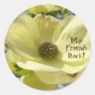 My Friends Rock! stickers Yellow Dogwood Flowers