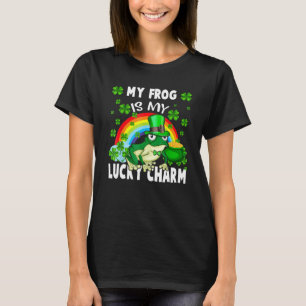 My Frog Is My Lucky Charm Happy St Patricks Day T-Shirt