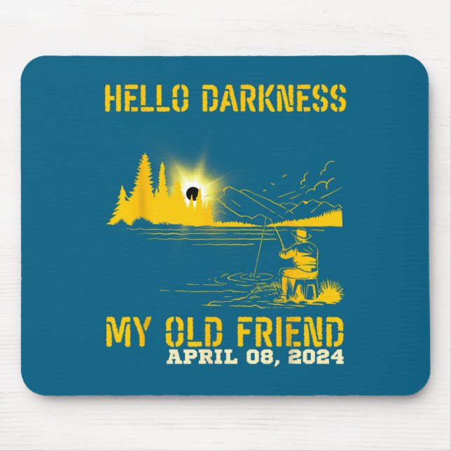 My Funny Hello Darkness Old Friend Solar Mouse Pad (Front)