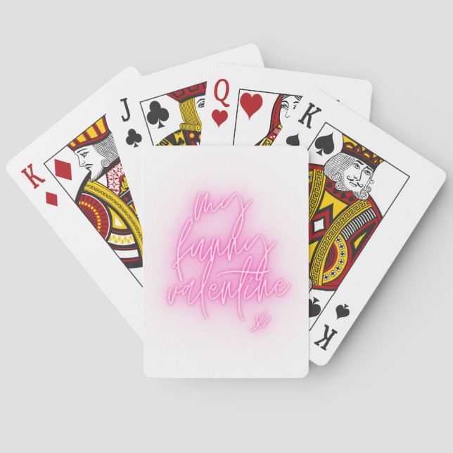 My Funny Valentine Playing Cards (Back)