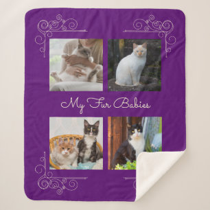 My Fur Babies Custom Photo Sherpa Blanket