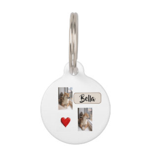 My Furry Friend – Round Dog Photo Tag with Name