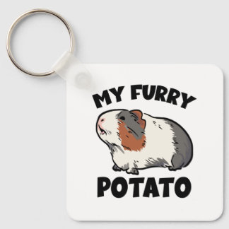 My furry potato guinea pig key ring