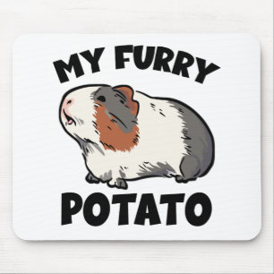 My furry potato guinea pig mouse pad