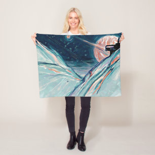 My Future Home in Space Fleece Blanket