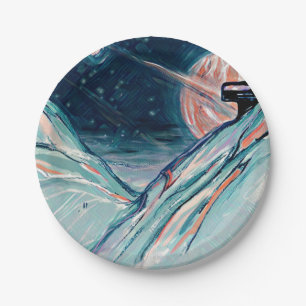 My Future Home in Space Paper Plate