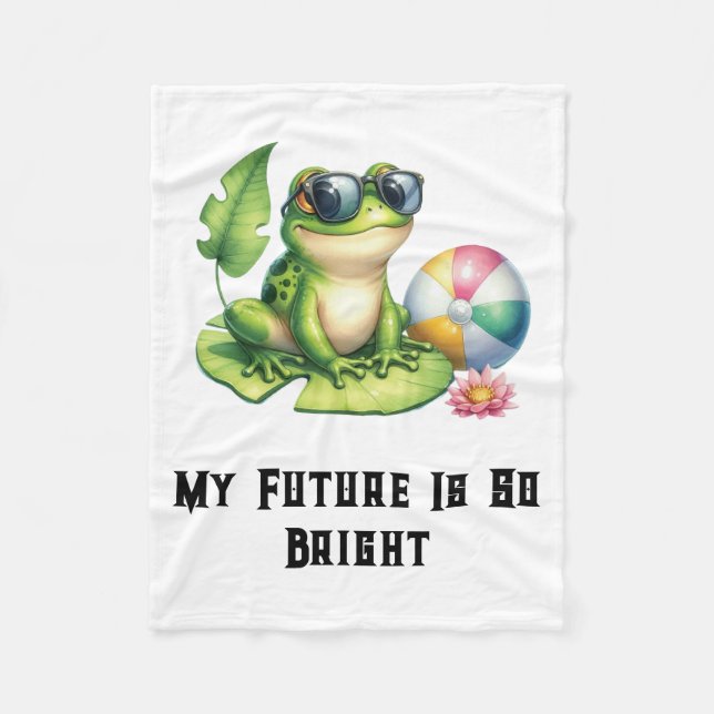 My Future is so bright Fleece Blanket (Front)