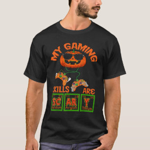 My Gaming Skills Are Scary Pumpkin Periodic table T-Shirt