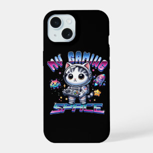 MY GAMING SPACE - KAWAII SPACE CAT iPhone 15 CASE