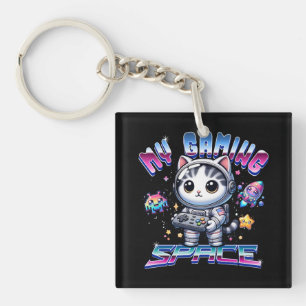 MY GAMING SPACE - KAWAII SPACE CAT KEY RING