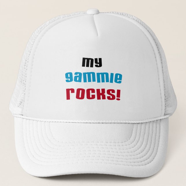 My Gammie Rocks T shirts and Gifts Trucker Hat (Front)