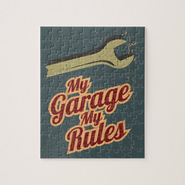 My Garage My Rules Jigsaw Puzzle (Vertical)