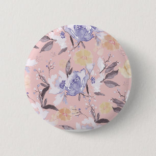 My Garden Flowers 6 Cm Round Badge
