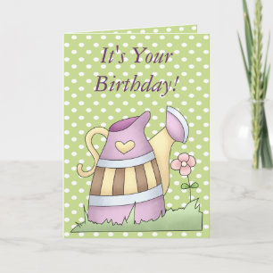 My Garden Grows Birthday Card