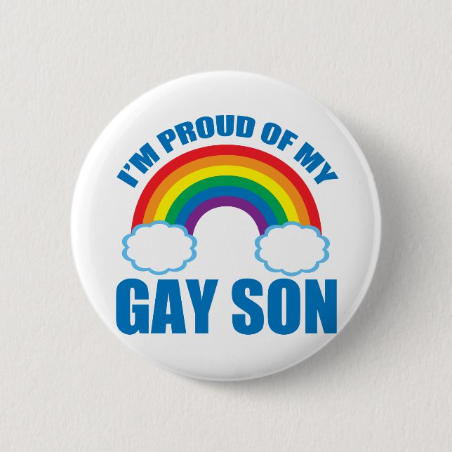 My Gay Son 6 Cm Round Badge (Front)