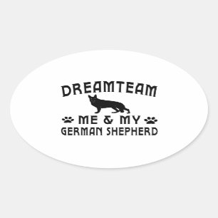 My German Shepherd Dog Oval Sticker