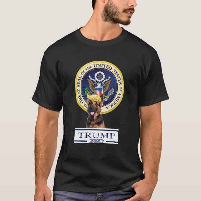 My German Shepherd For Trump T Shirt (Front)