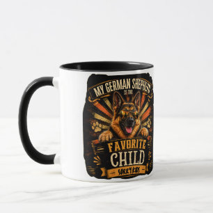 My German Shepherd Is The Favourite Child Mug