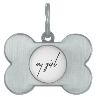 My girl pet ID tag