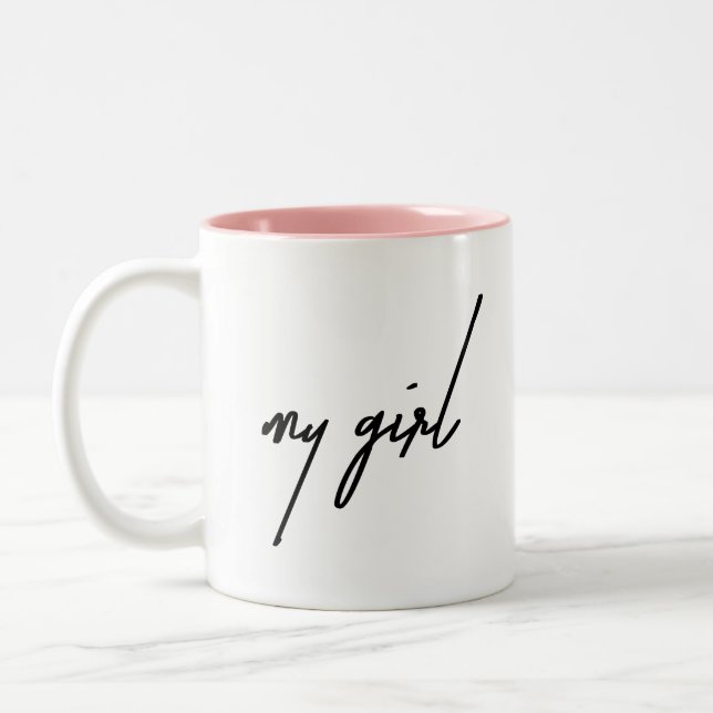 My girl Two-Tone coffee mug (Left)