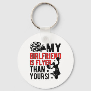 My Girlfriend Cheer Boyfriend Of A Cheerleader Boy Key Ring
