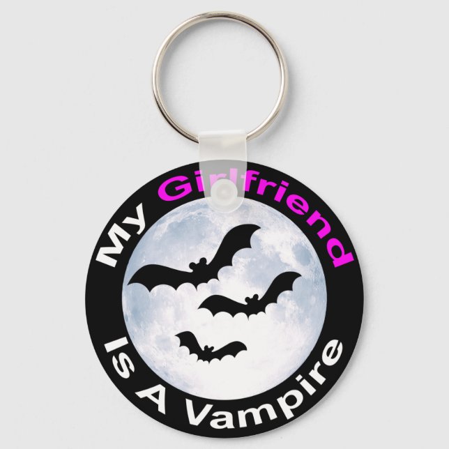 My Girlfriend Is A Vampire Key Ring (Front)