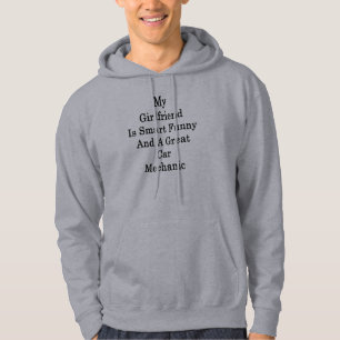 My Girlfriend Is Smart Funny And A Great Car Mecha Hoodie