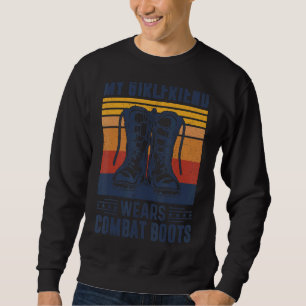 My Girlfriend Wears Combat Boots Retro Style Sweatshirt