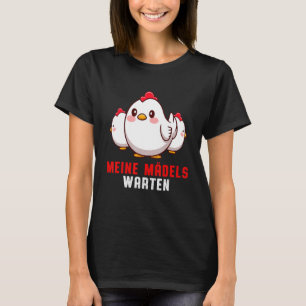 My Girls Wait Chickens Poultry Chick T-Shirt