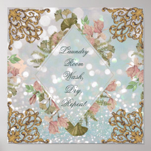 My Glam Laundry Room Poster