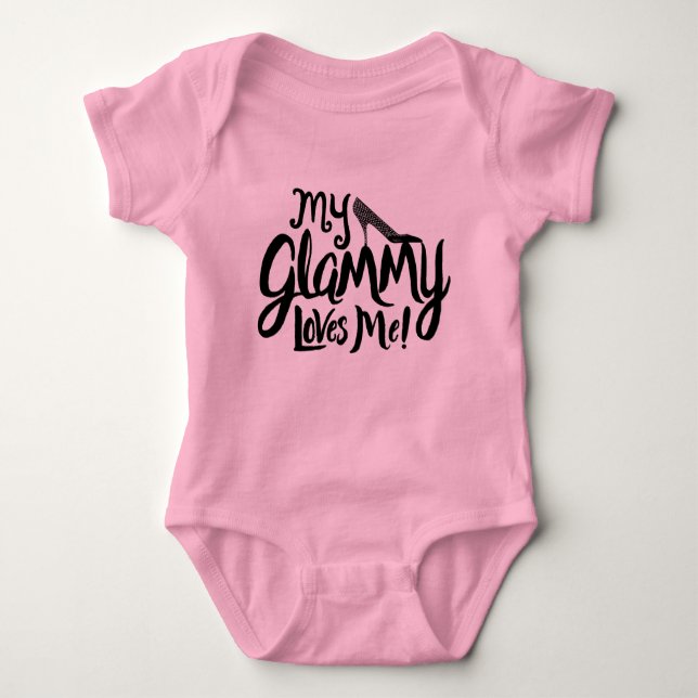 My Glammy Loves Me Baby Clothing Baby Bodysuit (Front)