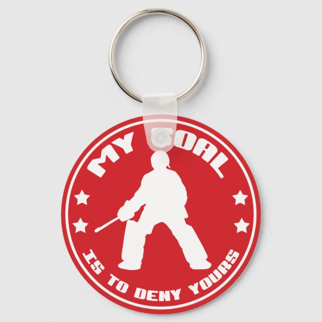 My Goal, Field Hockey Goalie Key Ring (Front)