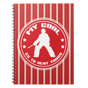 My Goal, Field Hockey (red) Notebook