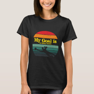 My Goal Is To Deny Yours Soccer Goalie Distressed T-Shirt