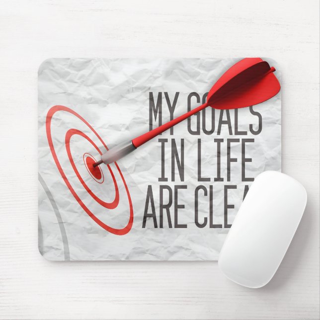 "My goals are clear" Motivation Affirmation Mouse Pad (With Mouse)