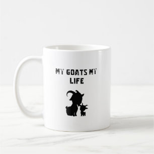 My Goats My Life Passionate Farm Animal Lover Coffee Mug