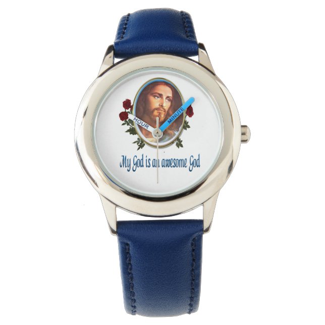 My God is a awesome God Bible verse Watch (Front)