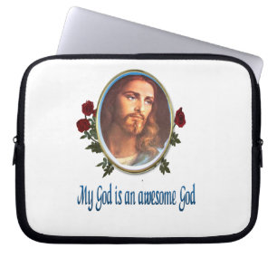 My God is An Awesome God Laptop Sleeve