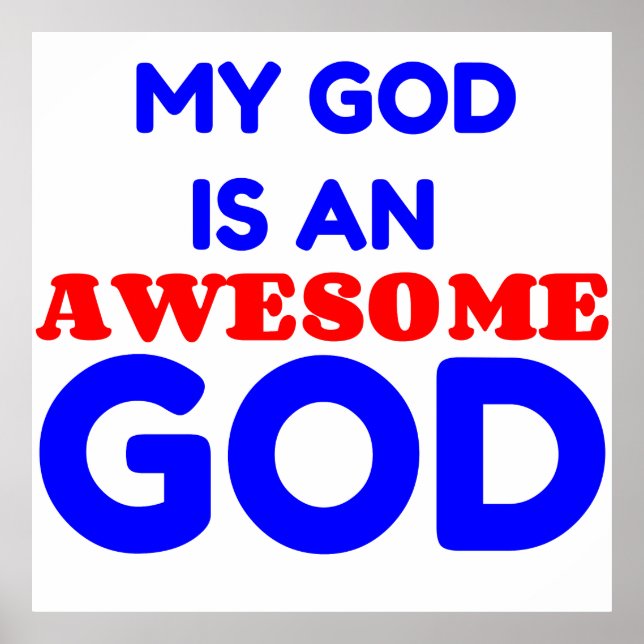 MY GOD IS  AWESOME POSTER (Front)